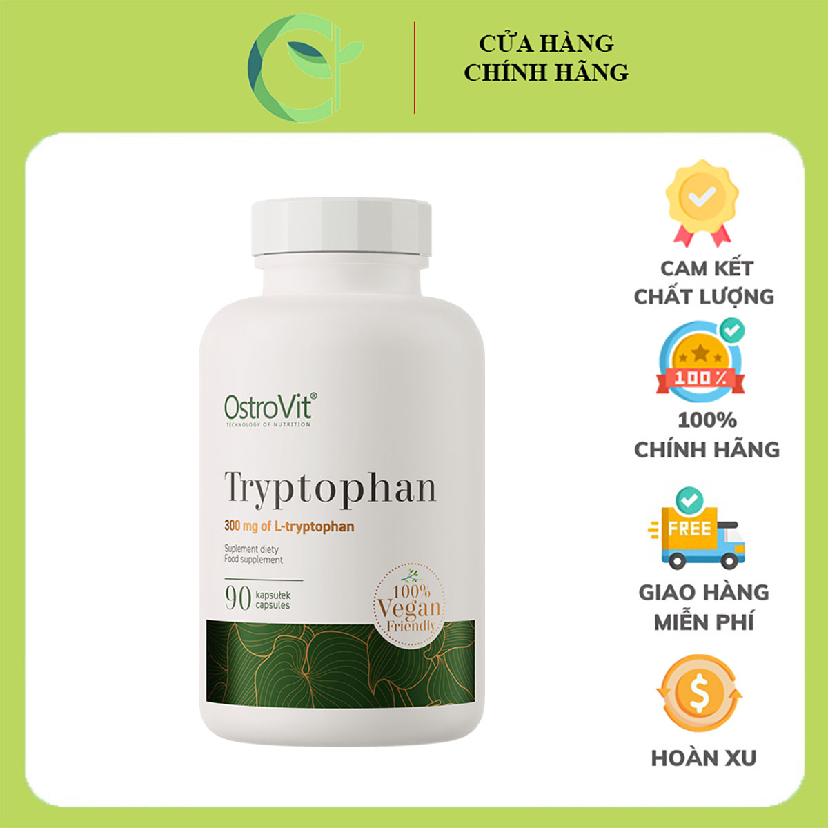 Ostrovit tryptophan vege 90 caps
