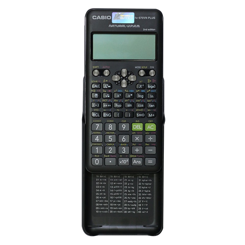 Máy tính casio fx-570vn plus chính hãng tem bạc 3d bh điện tử 7 năm