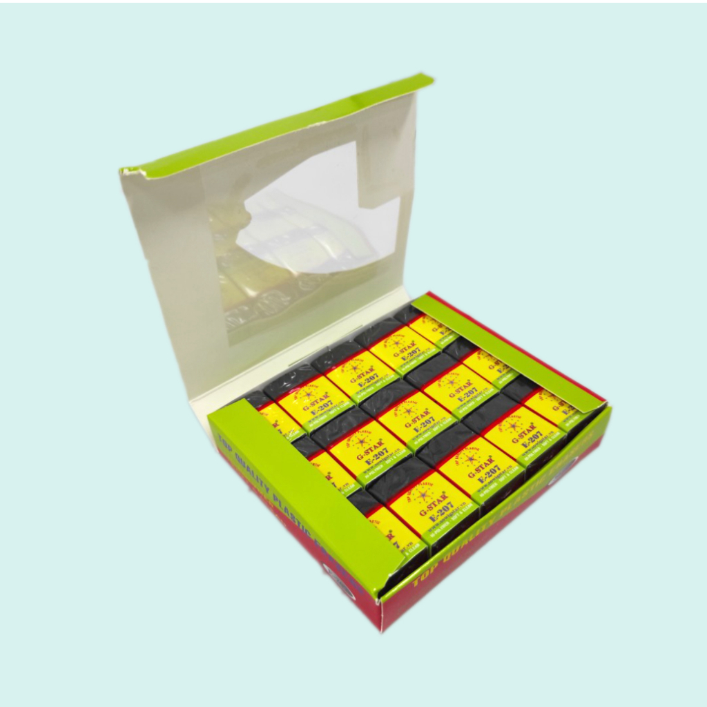 Combo 10 Cái Gôm Bút Chì G-Star E207 ( Trắng, đen ) - VPP Happy Kids