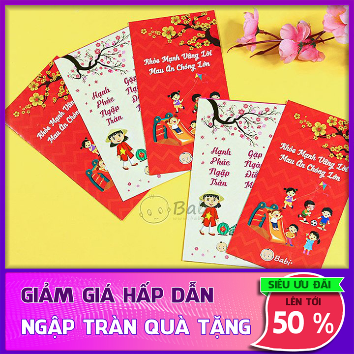 { FreeShip  MAX }Lì Xì Ngày Tết - Bao Lì Xì Đỏ May Mắn - Sỉ Lẻ Siêu Rẻ