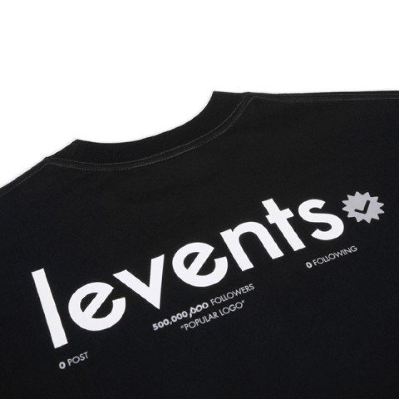 [DF]LEVENTS® Áo thun POPULAR LOGO TEE BLACK/ WHITE