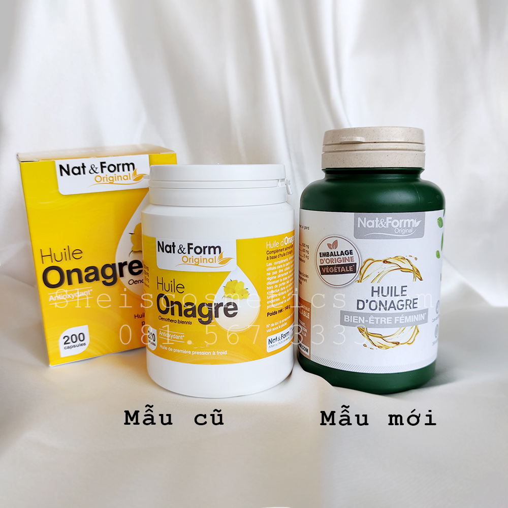 Tinh dầu hoa anh thảo hữu cơ Nat&Form từ Pháp