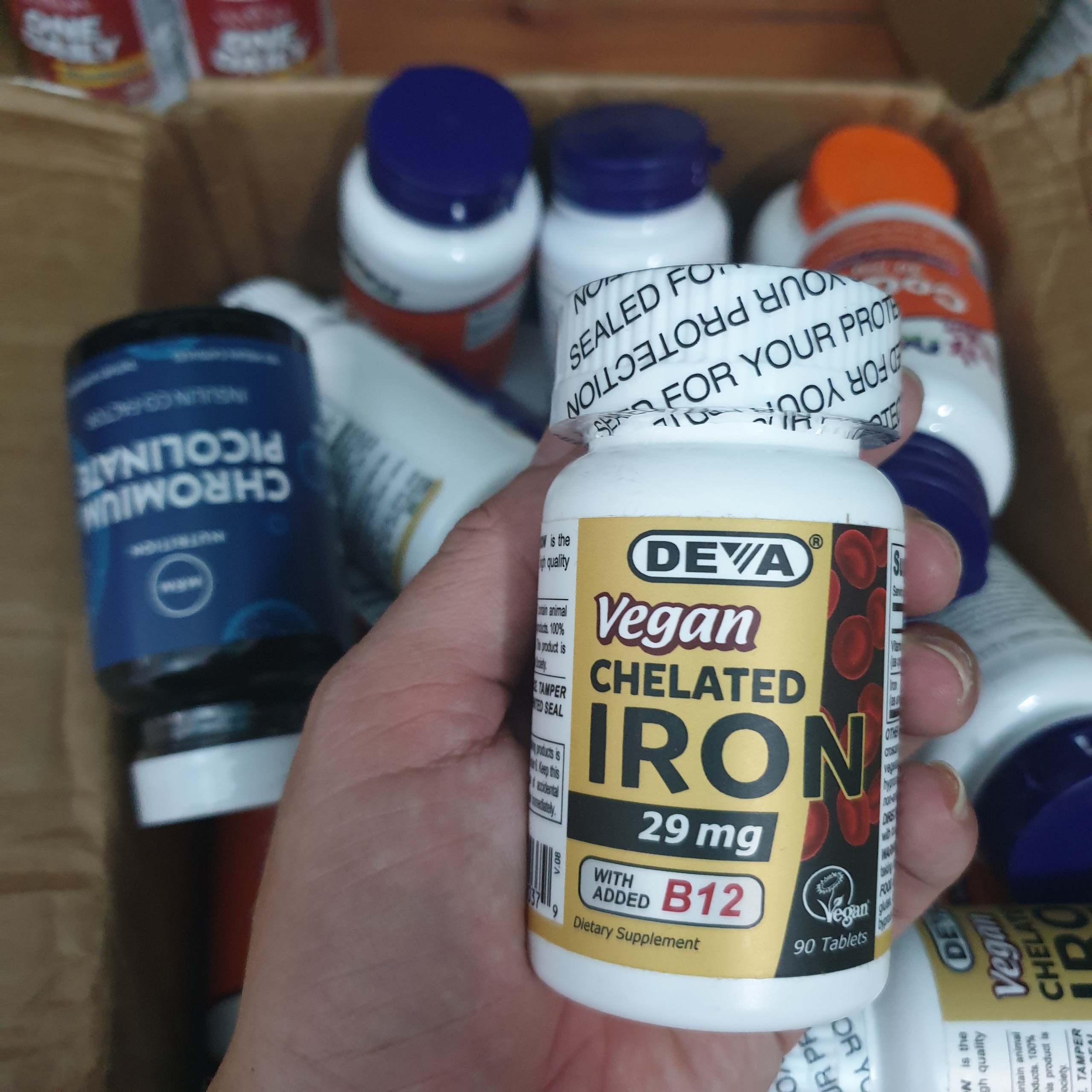 [Date 03/2027] VEGAN - Deva Vegan Chelated Iron - Viên bổ sung SẮT Thuần Chay