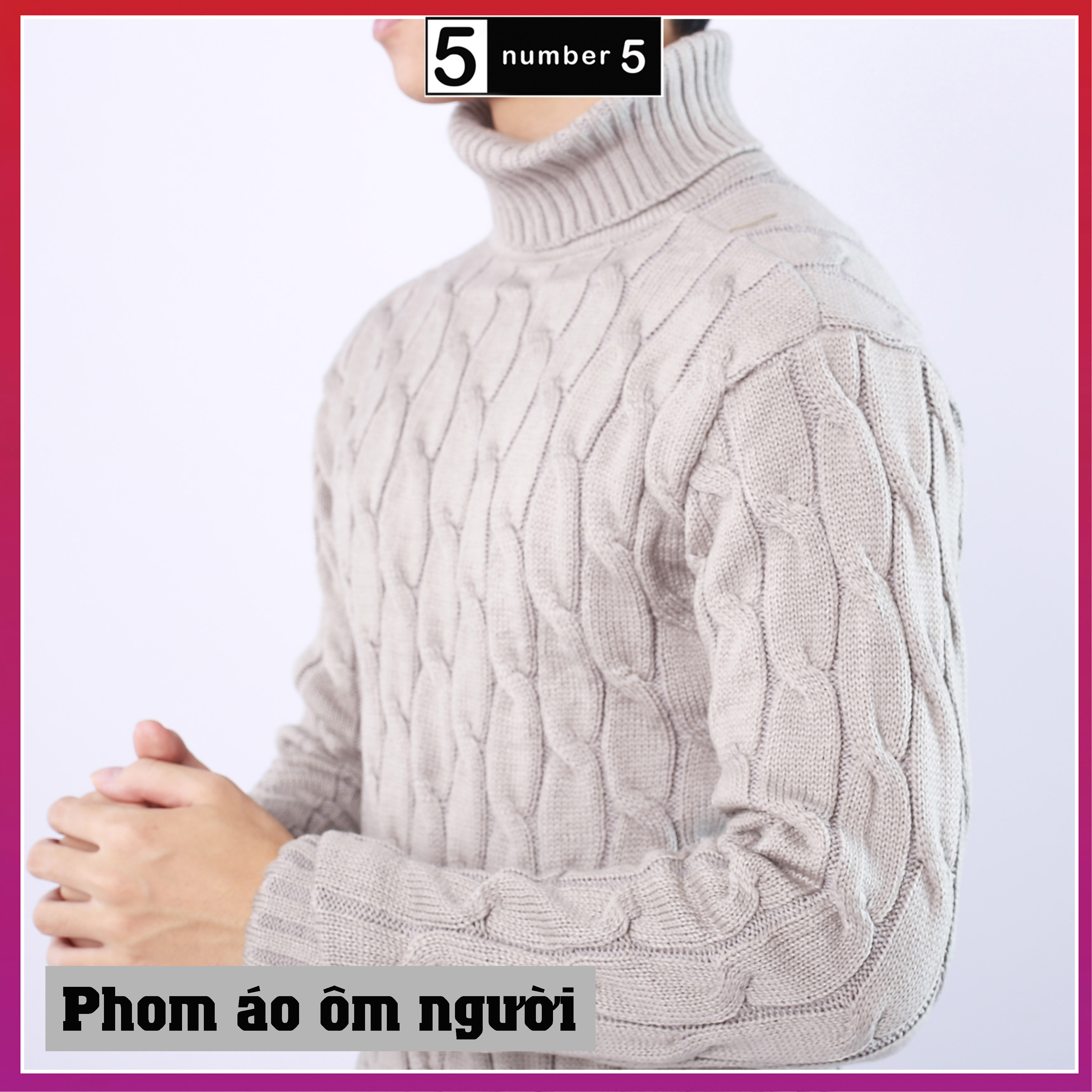 Áo Len Vặn Thừng Cổ Lọ NUMBER5 Mẫu Mới Nhất 2021