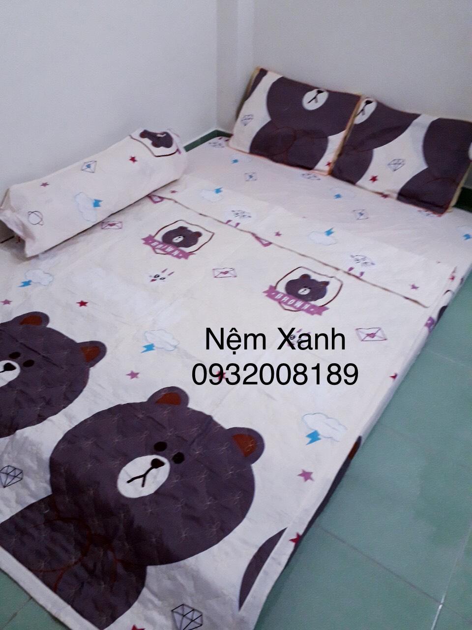 bộ chăn drap 5 món - drap giường