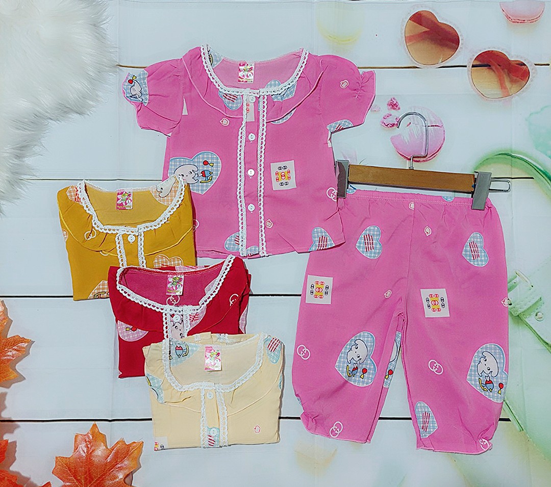 Bộ đồ pijama tay dài cho bé gái, bộ đồ mặc nhà từ 9-20kg, GIAO MÀU NGẪU NHIÊN