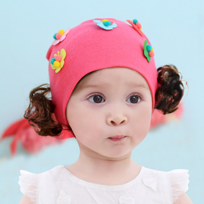 Mũ tóc giả cotton cao cấp siêu yêu cho bé(6-36 tháng)