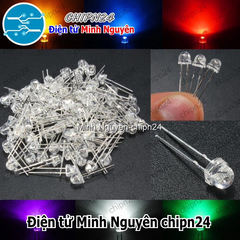 [50 con] (TK24) Led 5mm Lùn màu Đỏ - HH000480
