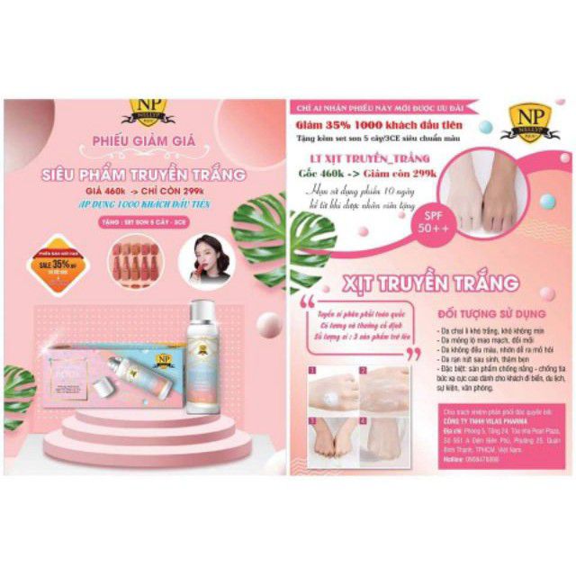 XỊT TRUYỀN TRẮNG NELLYP ( k SON)