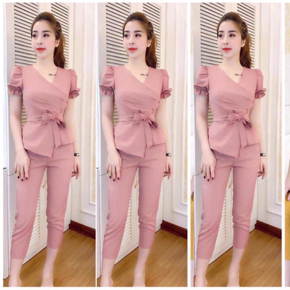 [HCM]SET BỘ THỜI TRANG THẮT NƠ EO DỄ THƯƠNG