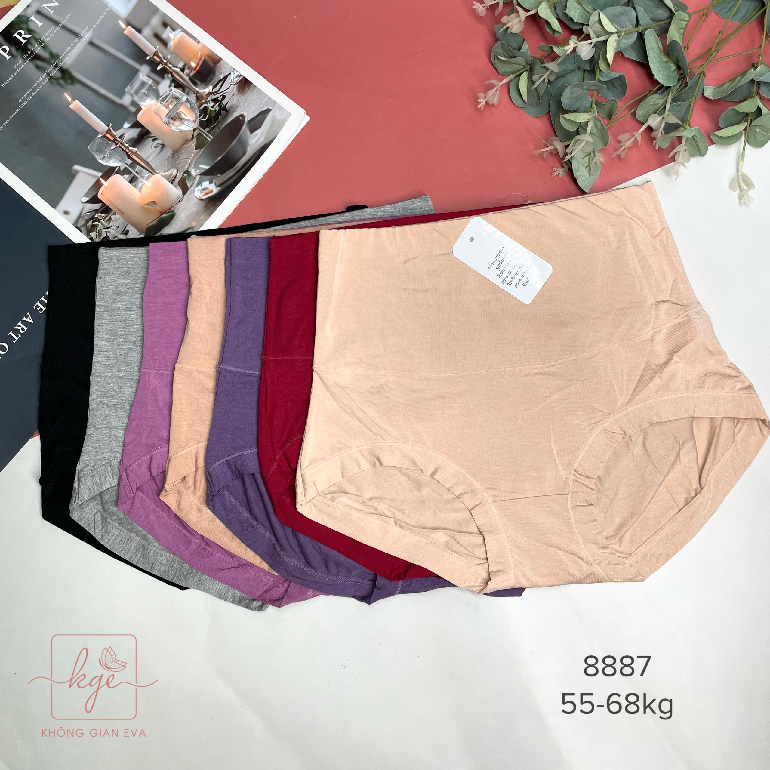 Quần lót nữ cotton cạp cao , quan lot gen bụng mềm co giãn cho mông 95 đến 100cm 8887