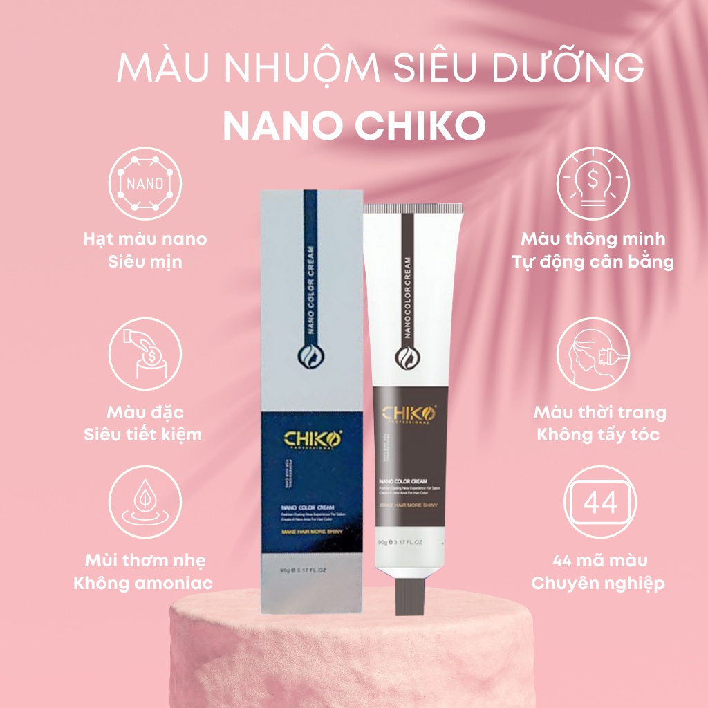 (GIÁ SỈ) Thuốc nhuộm tóc CHIKO màu thời trang không cần tẩy tóc (KHÔNG KÈM OXI TRỢ NHUỘM)