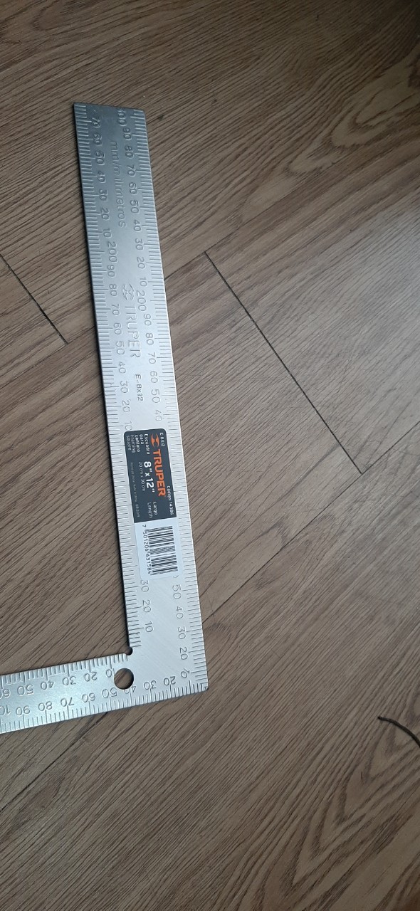 Thước ê ke góc 20cmx30cm Truper - 14386