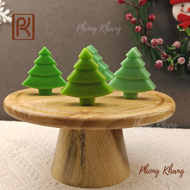 Khuôn silicon Phong Khang làm rau câu hình cây thông noel