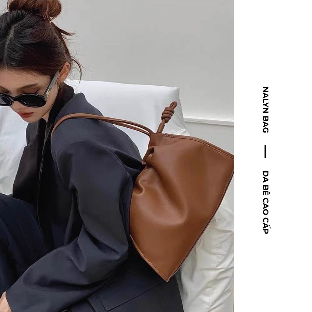 Túi xách nữ NALYN Chalot Bag màu Nâu da thật