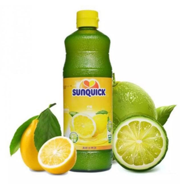 (DATE 27/02/2022) SUNQUICK NƯỚC ÉP TRÁI CÂY VỊ CHANH 840ML