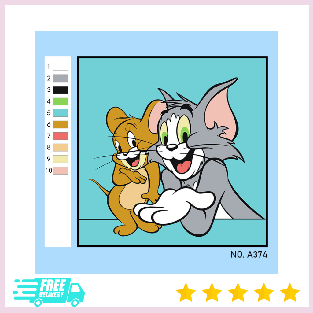 Eva tặng bé bộ tranh tô màu Tom&Jerry
