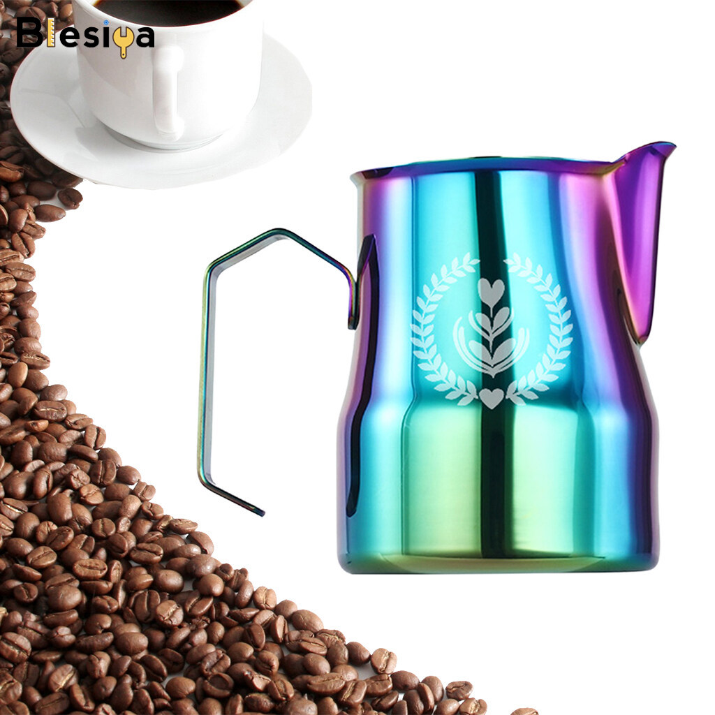 Blesiya bình tạo bọt sữa cà phê máy tạo bọt sữa, cốc, bình hơi nước barista cốc tạo bọt