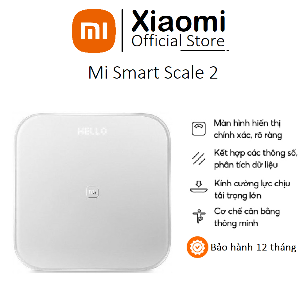 BH DIGIWORLD Cân điện Xiaomi Mi Smart Scale Gen 2 phân tích BMI cơ thể tử