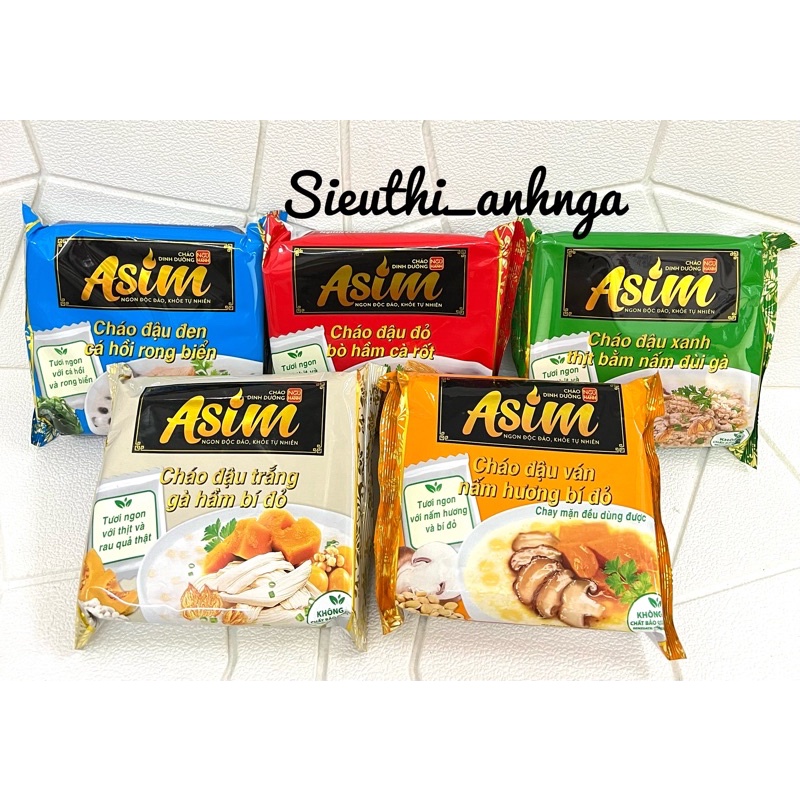 CHÁO ĂN LIỀN ASIM NGŨ VỊ 72G