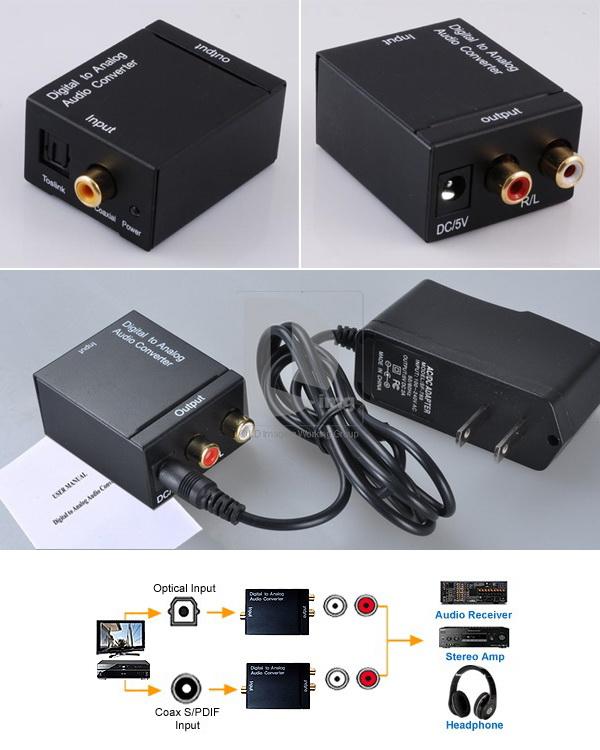 [HCM]Bộ Chuyển Optical ra AV AUDIO (mini)