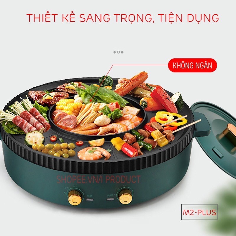 Nồi Lẩu Nướng Đa Năng Phong Cách Hàn Quốc KB-518, Nồi Lẩu Nướng Đa Năng công xuât lớn tiết kiệm điện năng phù hợp cho hộ gia đình 5-6 người sử dụng.an toàn khi sủ dụng dễ dàng lau chùi Bh 12 tháng Bến thành Store