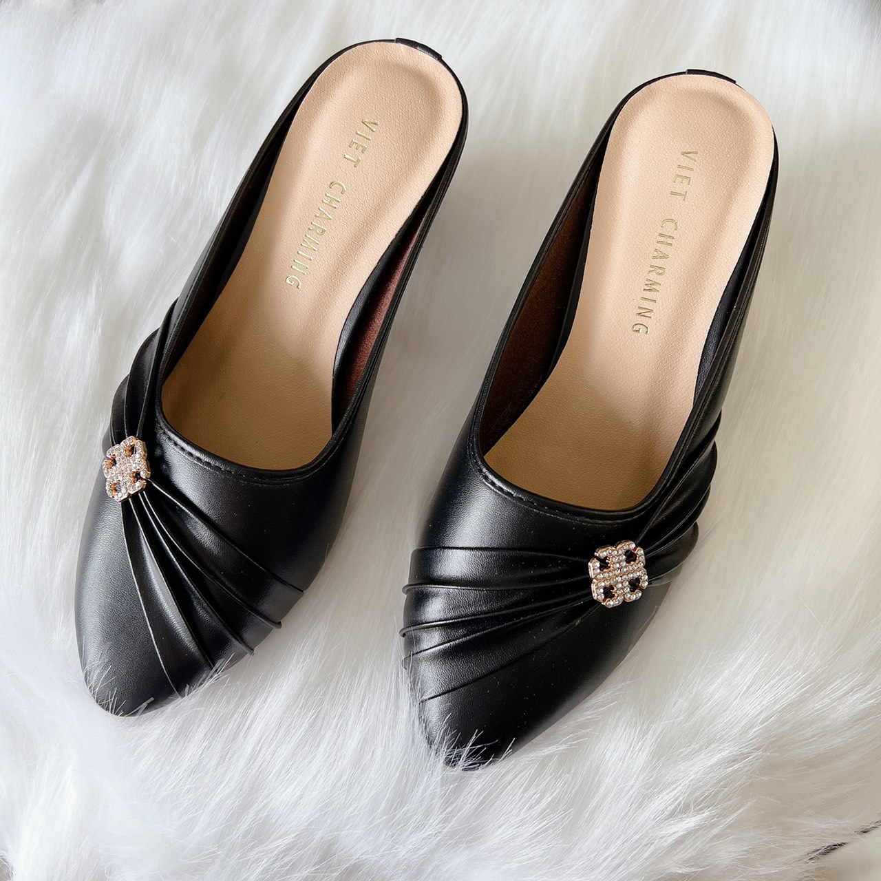 giày sục big size 36-43 gót cao 5cm