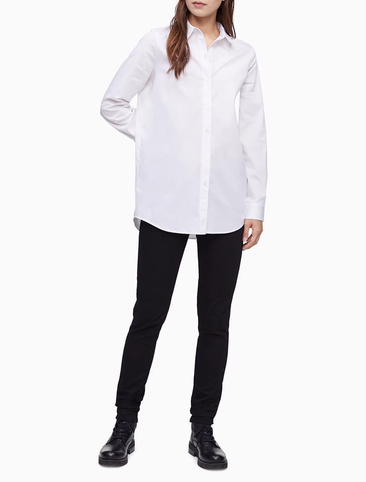 Áo sơ nữ Calvin Klein size S (ngực 104cm, dài 77cm)