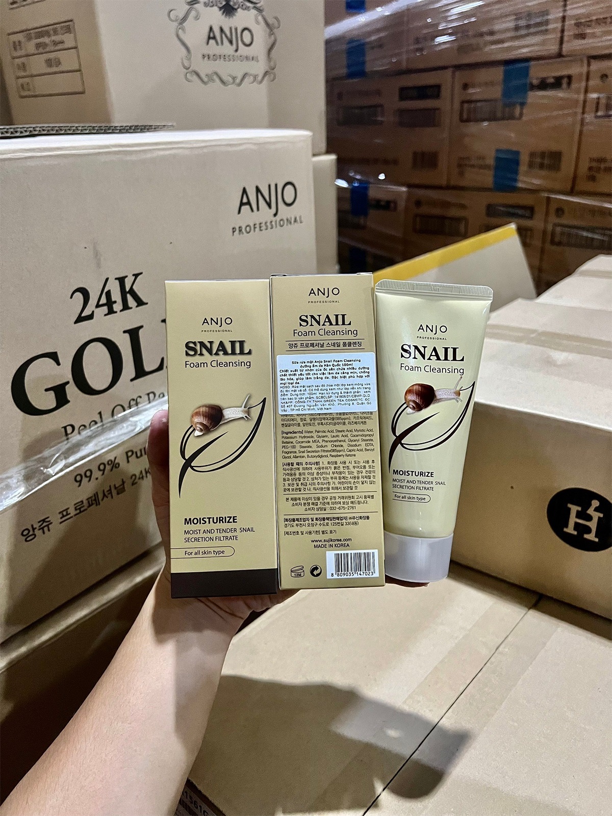 Anjo Snail Foam Cleansing 100g