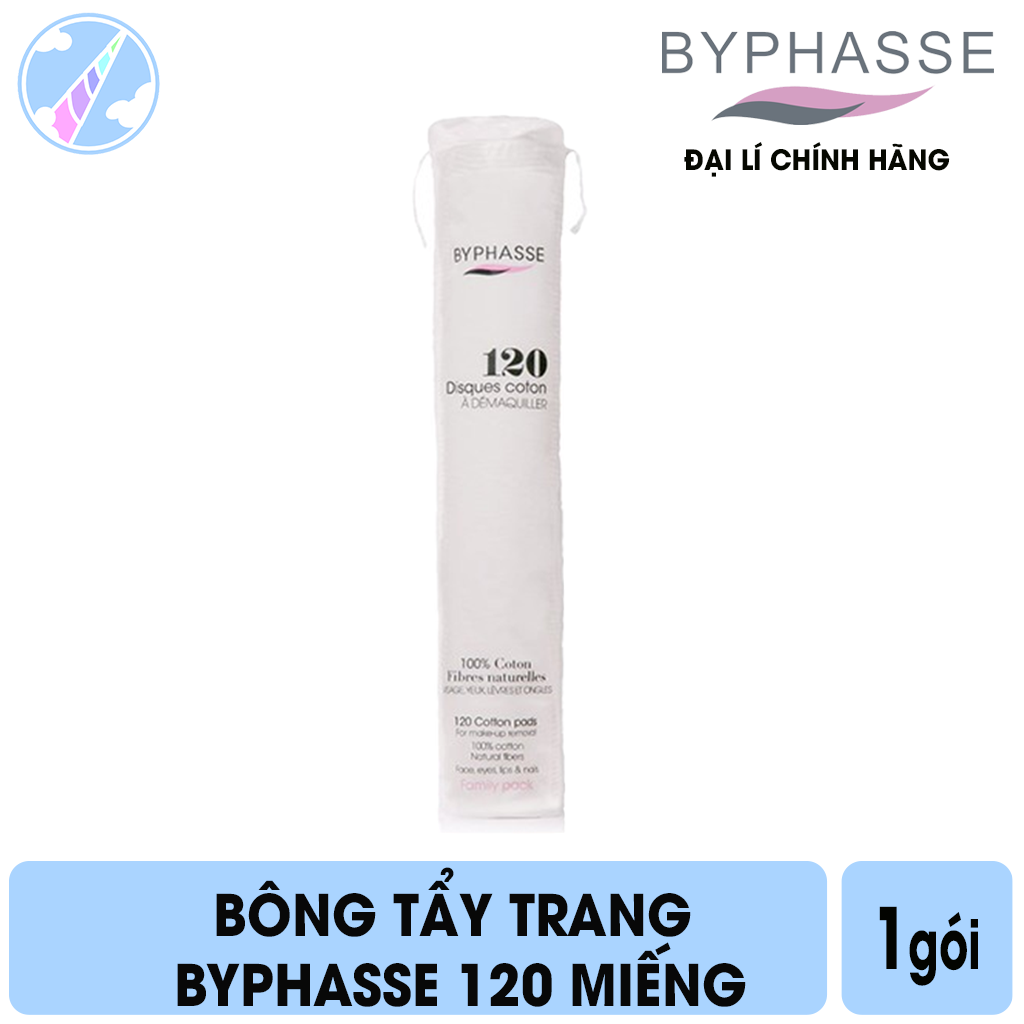 Bông Tẩy Trang Byphasse 120 Miếng