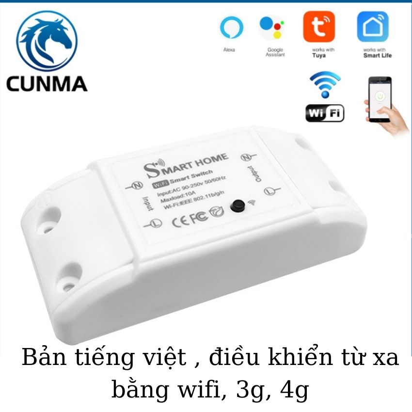 Công tắc thông minh điều khiển từ xa smart life - bản tiếng việt, công tắc điều khiển từ xa, công tắc wifi, ổ cắm điều khiển từ xa