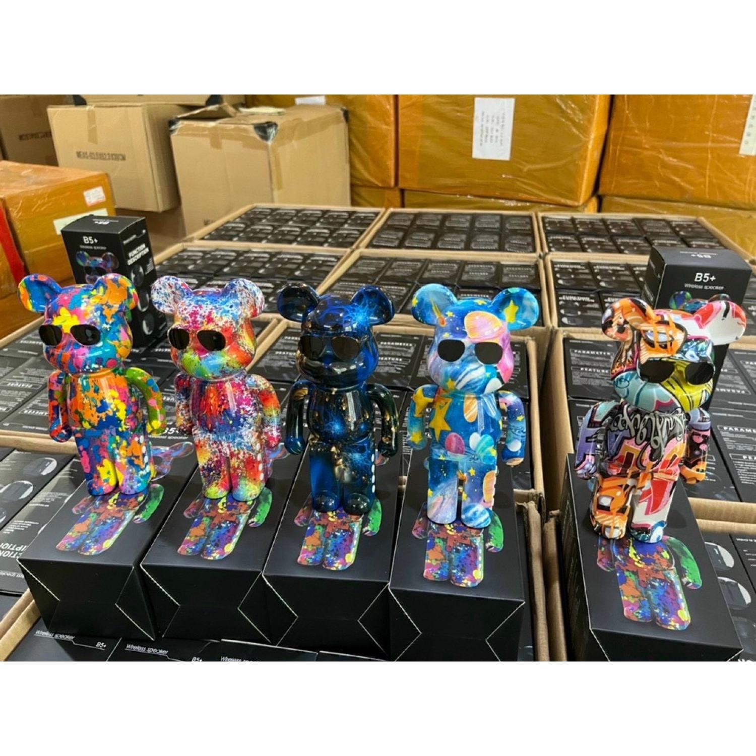Loa bluetooth nghe nhạc cực hay, loa bluetooth gấᴜ bearbrick mini b5 màu sắc sang chảnh mẫu mới 2022 " cn81 "
