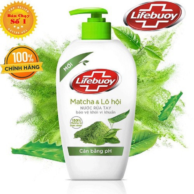 Nước rửa tay Lifebuoy 180g 5 màu lựa chọn