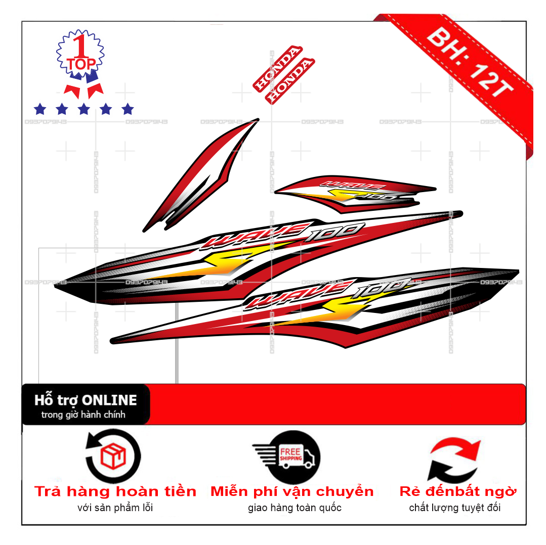 Tem xe wave S100 2016