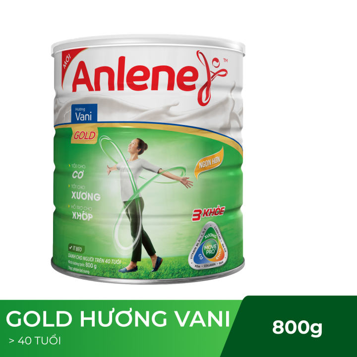 Bộ 2 Sữa bột Anlene Gold Movepro Vanilla 800g