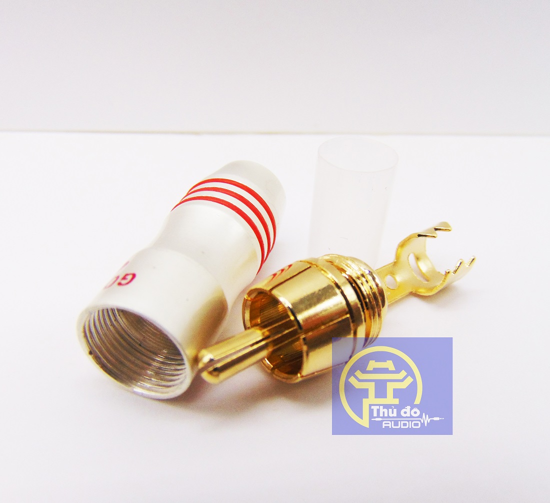 Bộ 10 Jack AV / Jack hoa sen / Jack bông sen Gold Snake (đen- đỏ)