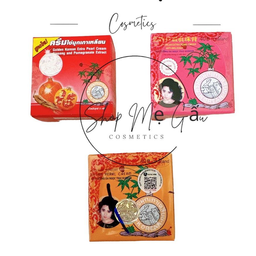 Lẻ 01 hộp kem sâm vàng, đỏ, hồng thái