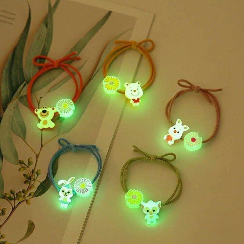 BỘ 02 THUN CỘT TÓC DẠ QUANG ĐÁNG YÊU