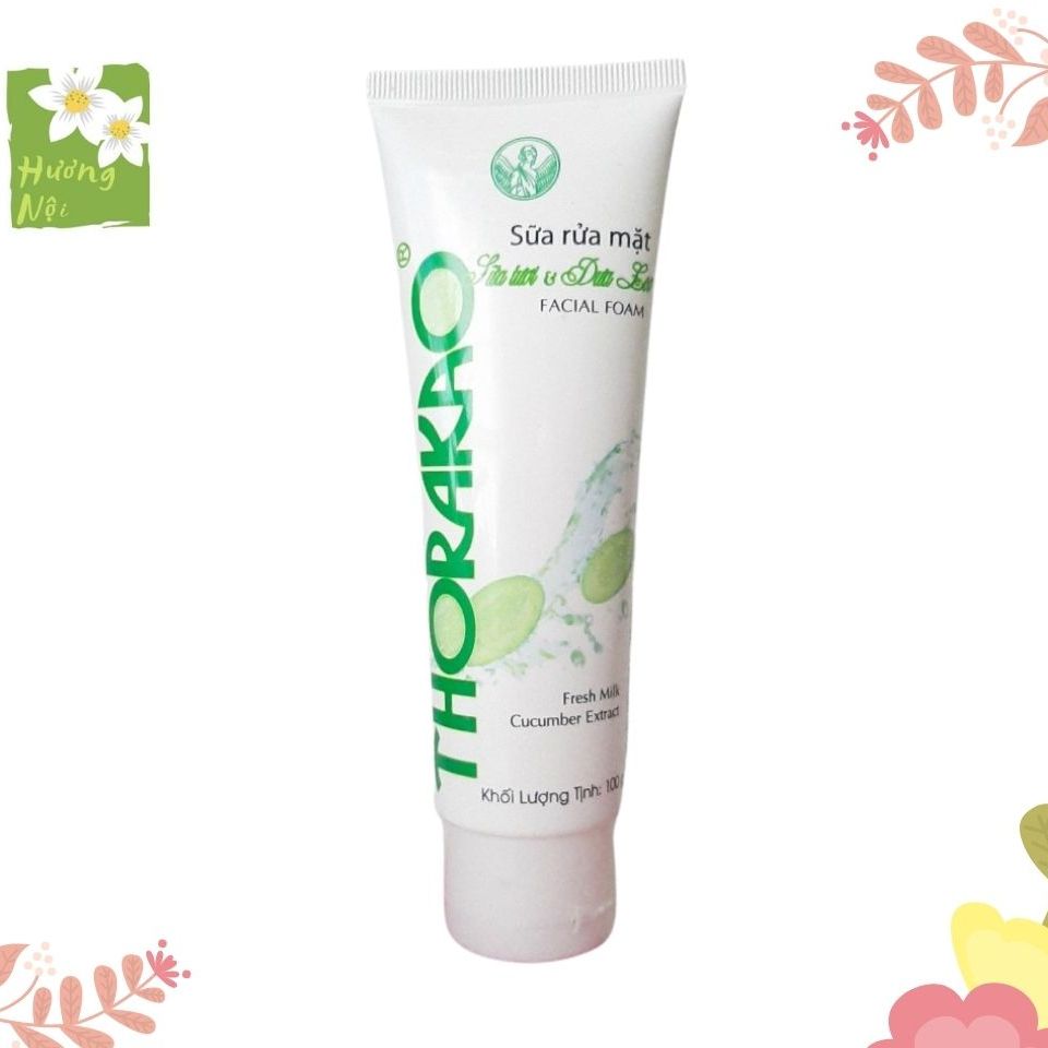 [HCM]Sữa rửa mặt sữa tươi và dưa leo Thorakao 100g