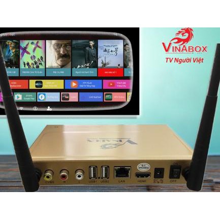 Android Tivi Box Vinabox X2 (Vàng) – Hàng  Bảo Hành 12 Tháng