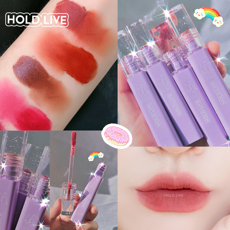 [HCM]Son Kem Lì Mịn Môi HOLDLIVE Maddie Bear HL460 Tím