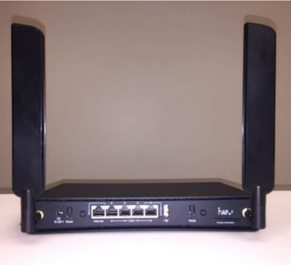 WiFi Router Doanh Nghiệp Mikrotik HapAC3 5 Gigabit LAN port Dual-band AC1200