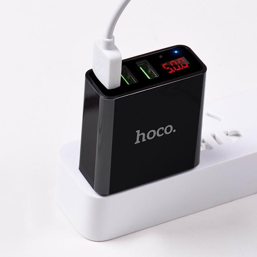[HCM]Adapter Sạc 3 Cổng 3A Hoco C15
