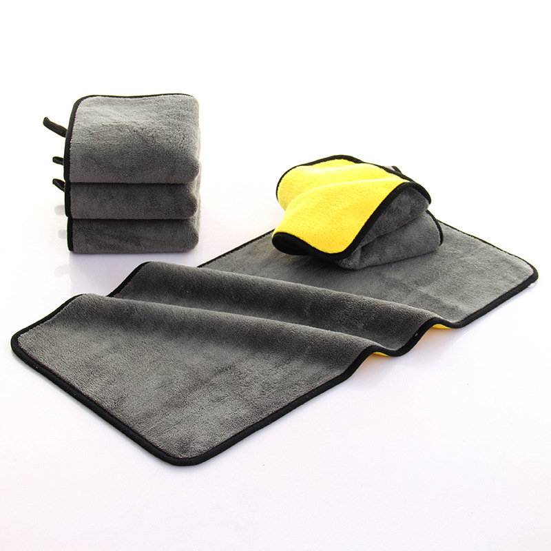 Khăn lau xe ô tô 2 mặt cao cấp sợi Microfiber