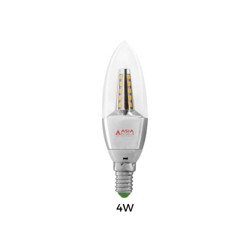 Đèn LED Tròn Trang Trí Kiểu Nến Đui E14, E27 ASIA [CHÍNH HÃNG]