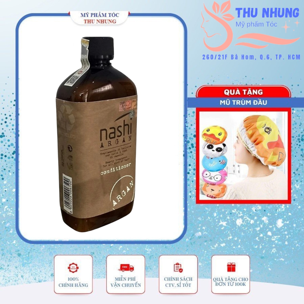 Dầu xả phục hồi tóc hư tổn nashi argan conditioner 500ml