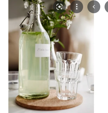 Chai thủy tinh quai sắt 1L KORKEN IKEA