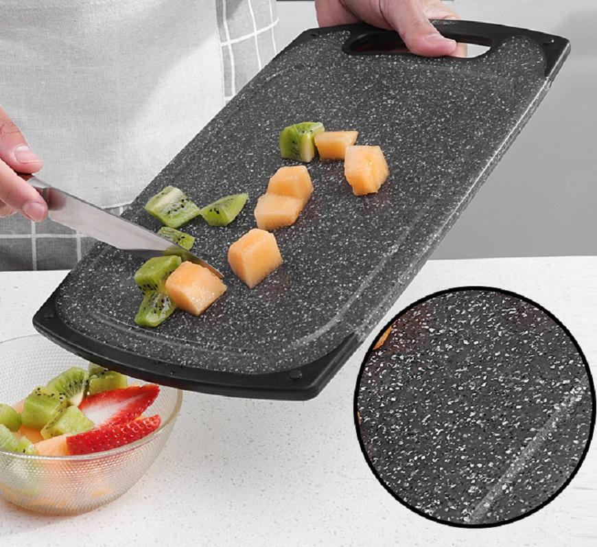 Thớt nhựa giả đá loại lớn cao cấp 36x28cm