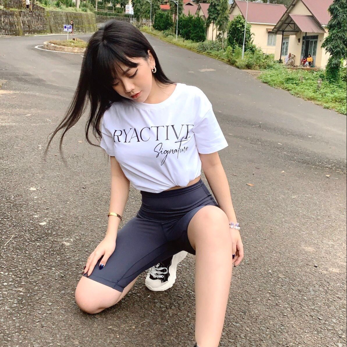 Áo thun form oversize RYACTIVE - RYACTIVE SIGNATURE TEE White