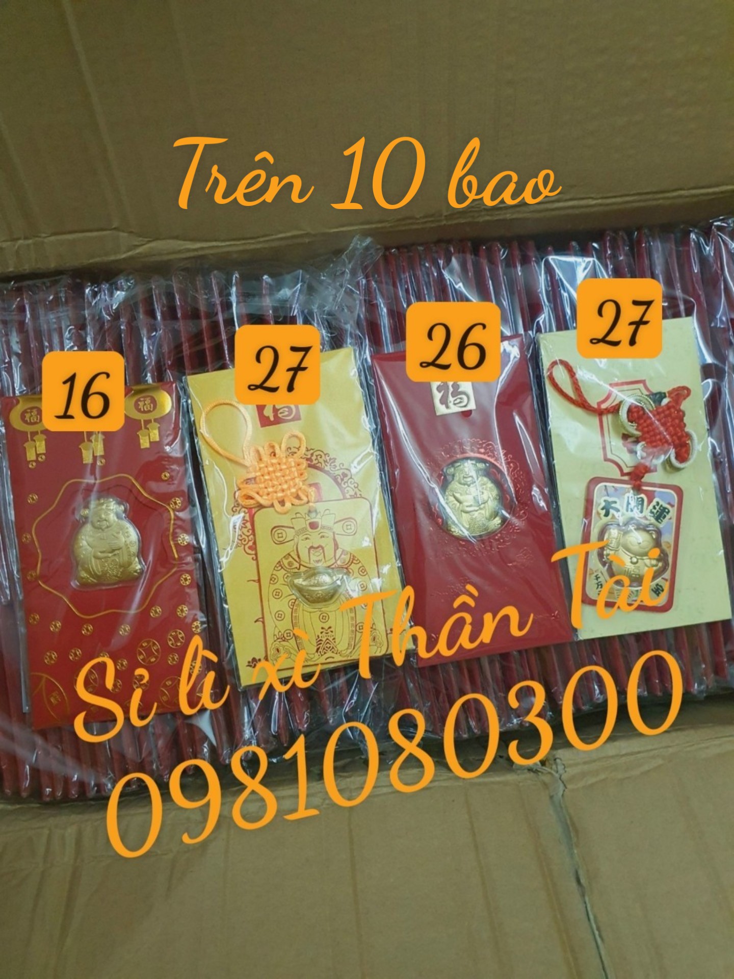 Bao Lì Xì Tết Mèo Thần Tài